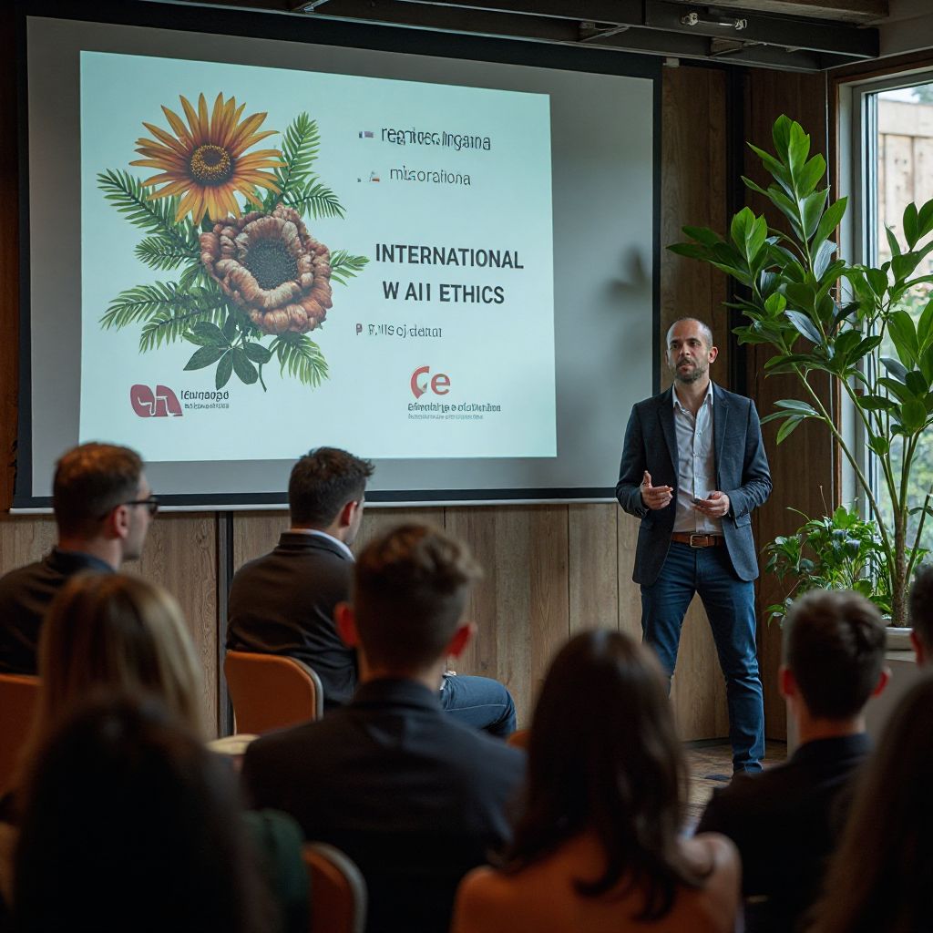 Prezentare despre etica în AI la un eveniment internațional